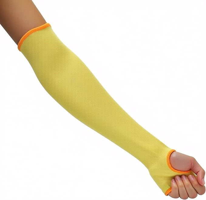 G & F PRODUCTS 100% Kevlar fiber by DuPont Cut Resistant Knit Sleeve, Sold by 6-piece pack