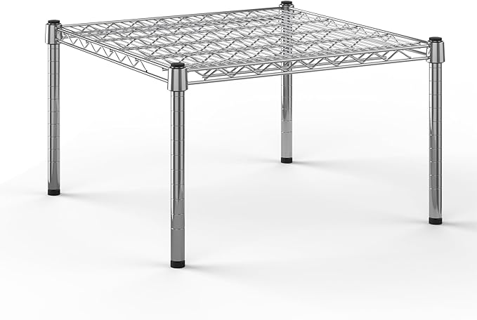 24''W x 24''L x 14''H Chrome Plated Wire Dunnage Rack | Off The Floor Storage