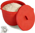 Silicone Bowl Liners for Kitchen,Silicone Liners Mixer for 5 Qt Tilt-Head KitchenAid Mixers,Mixer Bowl Accessories and Attachments with Lids,Red