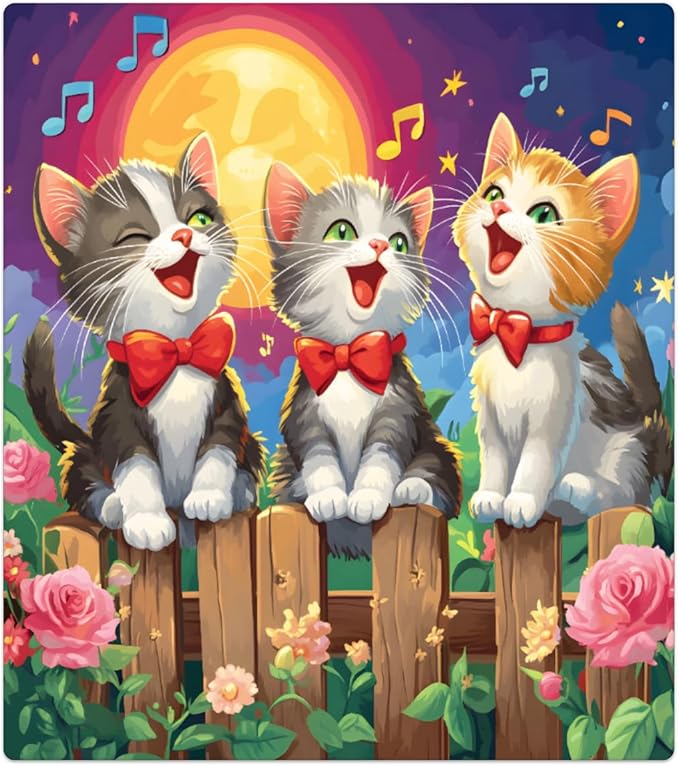 Cute Cat Moon Animal Dishwasher Magnet Cover for The Front Dishwasher Door Cover Panel Decals Magnetic Refrigerator Cover for Kitchen Farmhouse Home Decor 23 X 26 in