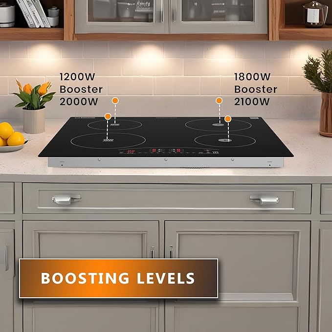 Equator 24-inch Electric Hybrid Cooktop with 2 Induction & 2 Ceramic Burners Dual Cooking Modes for Flexible, Fast, and Efficient Cooking Sleek Built-in Design