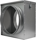 Repa Market 10" Duct Air Filter Box – Galvanized Steel Inline Dryer Filter Housing for Round Duct - EPDM Rubber Gaskets – Easily Serviceable Lint Trap – Intake Ventilation, Home Improvement