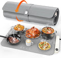 Food Warming Mat, Electric Buffet Warmer with 6 Temp & 6H Timer, Rapid Even Heating for Plates & Entrees, Roll-Up Heat Insulating Pad Protects Countertops, for Parties, Holiday Gatherings