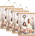 4 Pack Magnetic Poster Hanger Frame 12 inch Black- 12x16 12x18 12x20 12x24 Poster Frame for Wall Art Pictures Photos Prints Maps Diamond Art Painting