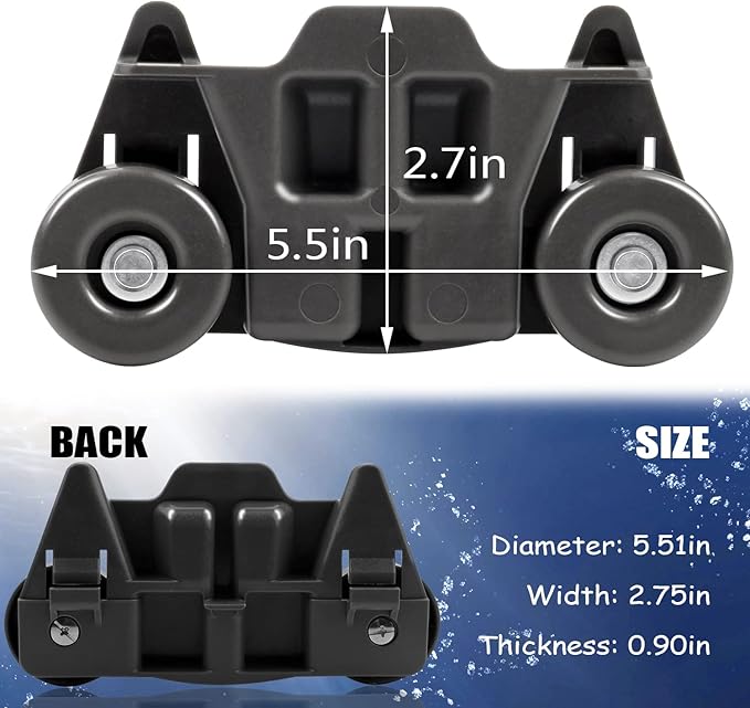 Dishwasher Wheels Lower Rack Upgraded Compatible for Whirlpool/Kenmore/Maytag/Kitchenaid. Replace Dishwasher Rack Wheels Parts of W10195416,W10579095A,PS11722152,W10195420,W10311123B,AP5983730(4PACK)