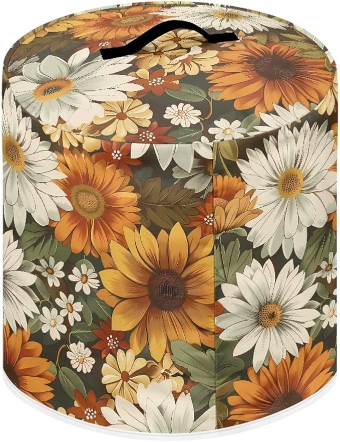Daisy Pressure Cooker Cover Instant Pot Accessories Instant Pot Kitchen Appliance Dust Cover with Pockets for Rice Cooker Air Fryer Slow Cooker Dust Covers for Kitchen Size L