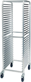 Winco Aluminum Sheet Pan/Bun Rack, 2" Spacing with Brake, 30 Tier