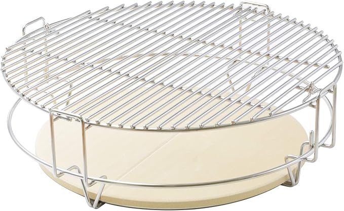 only fire Cooking System Fit for Large Big Green Egg, Kamado Joe Classic, Large Grill Dome, and Other Kamado Grill