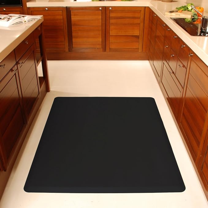 WellnessMats Original Collection Anti-Fatigue Floor Mat, Polyurethane – Ergonomic Support Pad for Home, Kitchen, Garage, Office Standing Desk – Water Resistant - Made in USA
