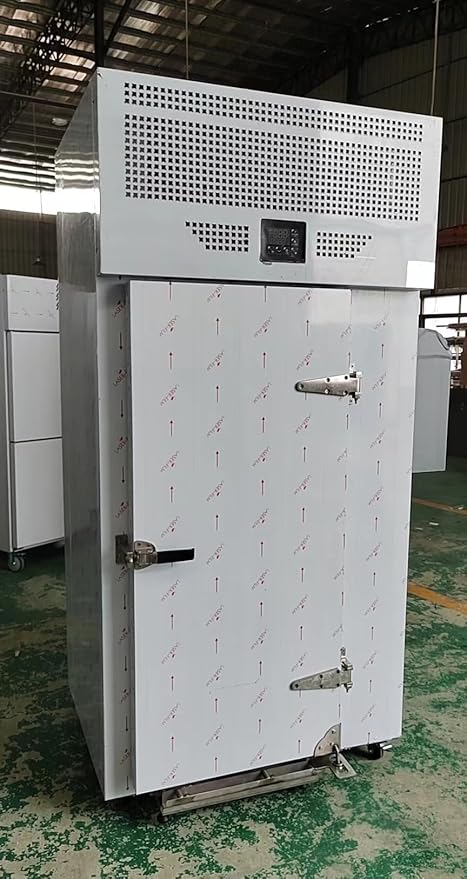 Kolice Commercial Heavy Duty 15 Trays Blast Chiller with Trolley Cart, Shock Freezing Blast Freezer, Chest Freezer for Restaurant, Hotel, School, Bakery, Canteen, Cafes-Lowest Temperature -40°F