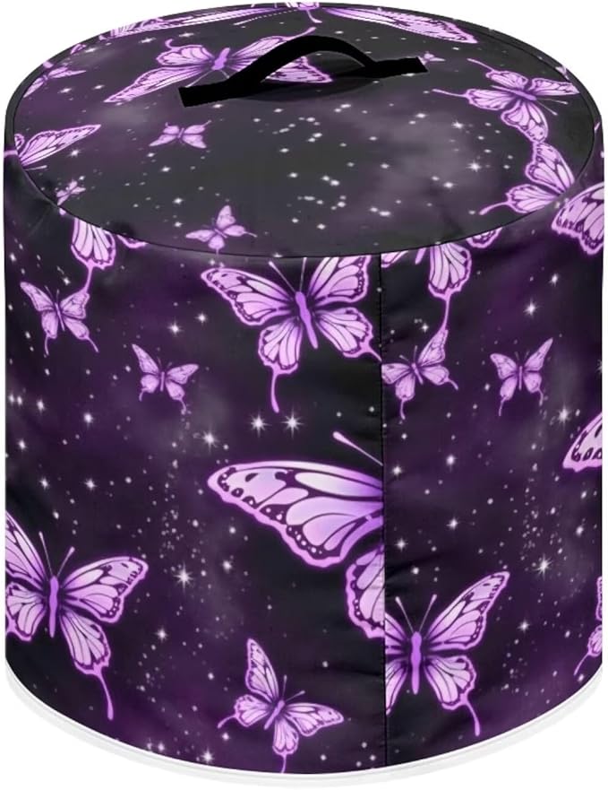 Purple Butterfly Dust Cover Compatible with 6 qt Instant Pot and Extra Accessories, for Electric Pressure Cooker Rice Cooker and Air Fryer Insulated Protector Cover Keep Appliance Clean