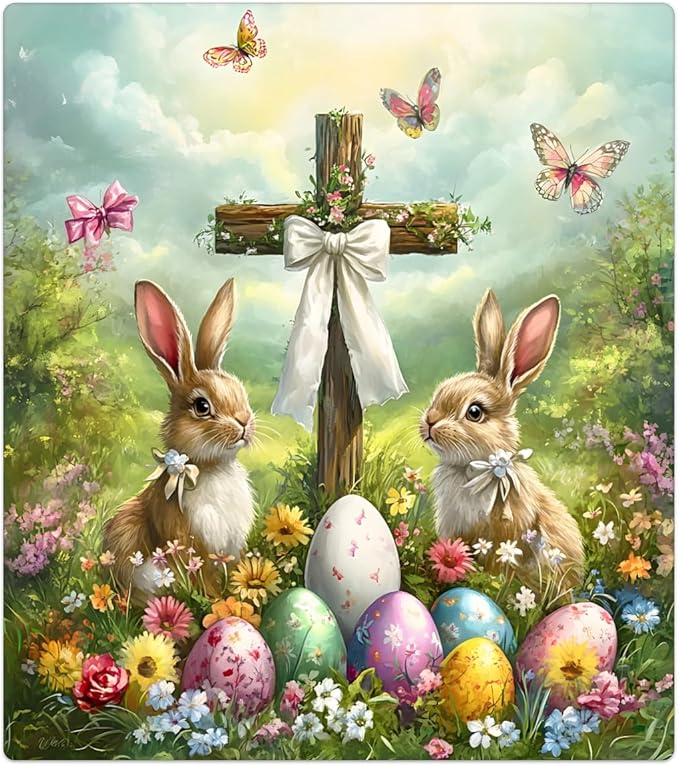 Easter Eggs Rabbit Holiday Dishwasher Magnet Cover Magnetic Dishwasher Decorative Cover Front Dishwasher Door Covers Reuseable Dishwasher Covers Decal for Kitchen Home Decorative