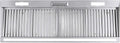Akicon Range Hood Insert 54 Inch with Heater Sensor, 1200 CFM Bulit-in Kitchen Vent Hood with 4 Speeds, Ultra-Quiet Duct Stove Hood 3CCT LED Lights and Dishwasher Safe Filters