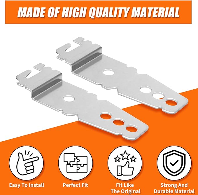 2 Pack 8269145 Dishwasher Mounting Brackets with Screws, UnderCounter Dishwasher Bracket Fit for Kenmore Whirlpool KitchenAid Dishwasher, Dishwasher Clips Replaces 8269145 WP8269145VP