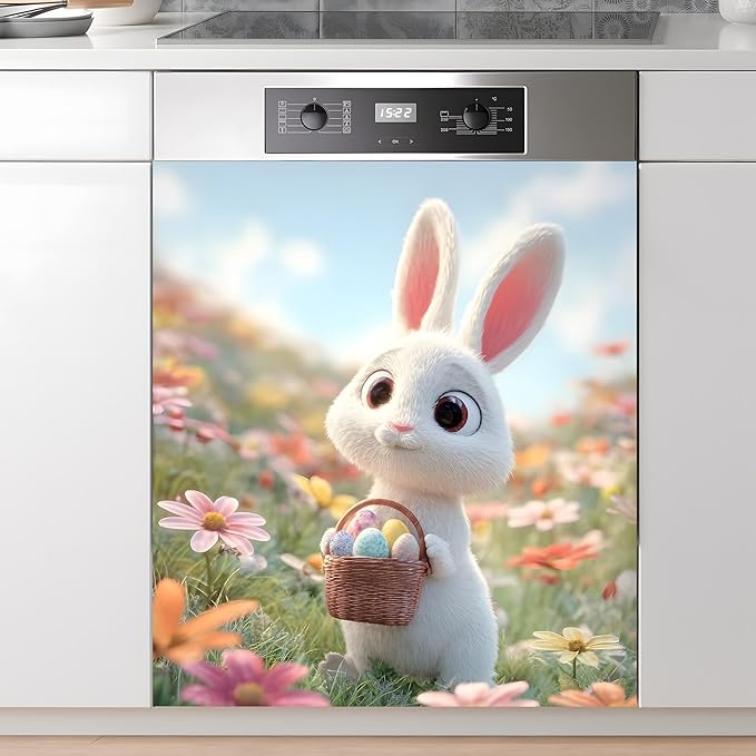 Dishwasher Magnet Sticker Cover Panel Decal Refrigerator Magnetic Sticker Decorative for Kitchen Decoration,Fridge Door Cover, Appliances Stickers 23"x26"