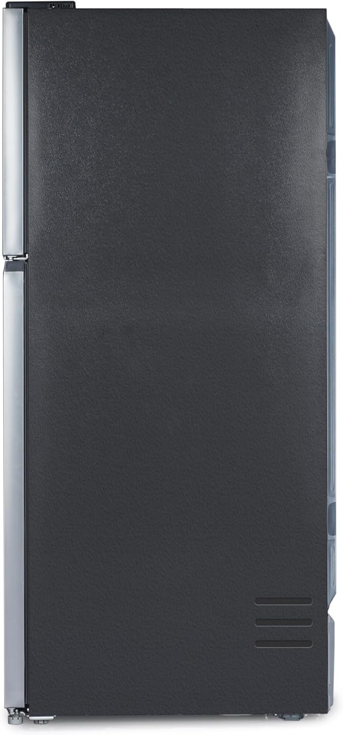 BLACK+DECKER 20.1 Cu. Ft. Top Mount Refrigerator with Ice Maker, 2-Door Refrigerator with Top Freezer, Freezer with Icemaker and Adjustable Temperature Control, ENERGY STAR, BR2010JIMS, Sliver
