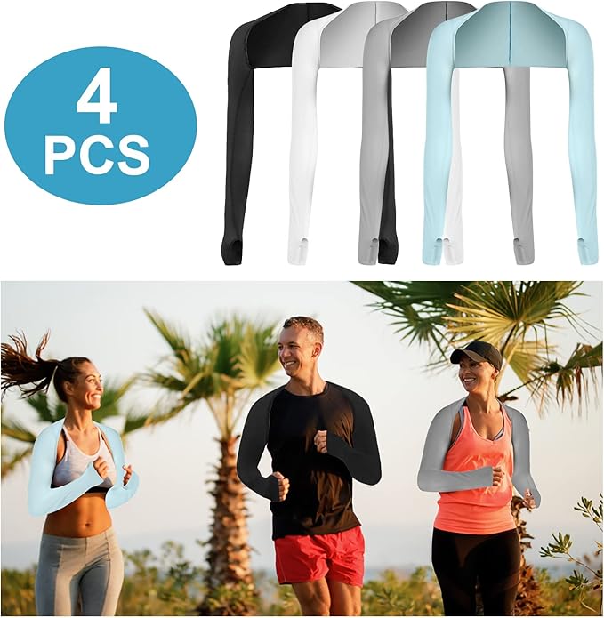 PHOGARY Cooling Shawl Arm Sleeves Sun Uv Protection Cooler Shrug, Comfortable & Breathable Anti-UV Arm Sleeves for Women