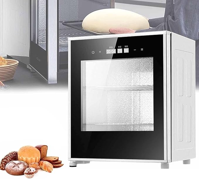 Commercial-Grade 40l Electric Fermentation Chamber Bread Proofing Box Sour Dough Proofer with Dual-Layered Adjustable Proofer for Artisan Bread Baking Yogurt Culturing