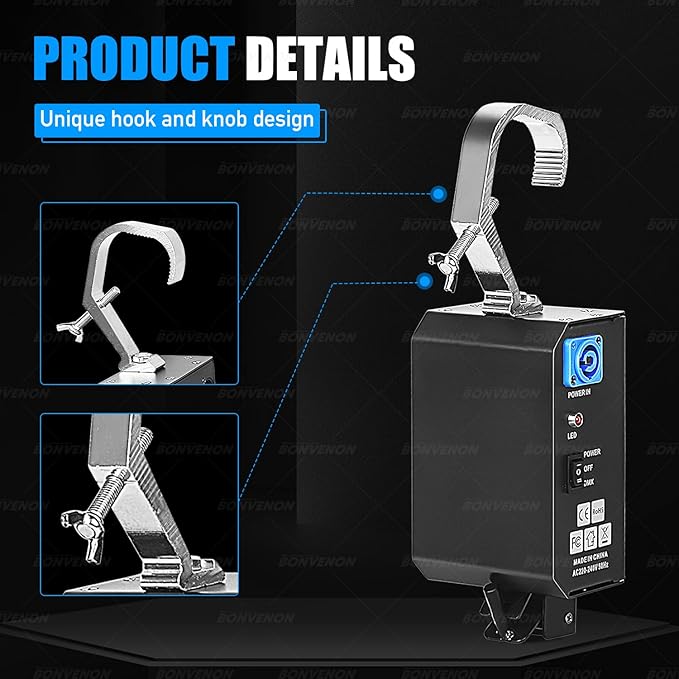 MOKA SFX DMX Power Drop Machine Stage Curtain Control System Hook Stage Screen Concert Curtain Kabuki Drop 6PCS/Lot