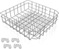 2025 UPGRADED W10728159 Dishwasher Lower Rack Replacement W10525646,Compatible with Kitchenaid Kenmore Whirlpool Maytag Dishwasher Bottom Rack Parts KDFE104DSS4/KDTE104ESS4,Comes 4pcs WP3376961 Roller