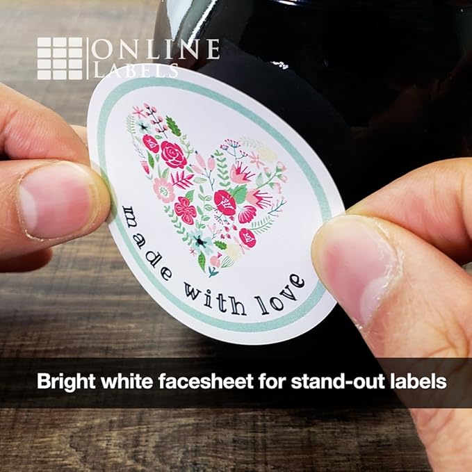2.5 Inch Round Labels - Pack of 300 Circle Stickers, 25 Sheets - Inkjet/Laser Printer - Online Labels
