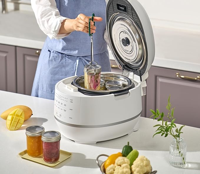 Cuchen CRT-RPD1010IEWUS (1.8 quarts): 10 person serving | Expertly Crafted Rice, Canning and Multi Menu Cooking |2.1 Ultra High-Pressure Induction Heating IH Rice Cooker | Full 316Ti Stainless Steel Inner-Pot, Stainless Power Lock System | Auto Steam C...