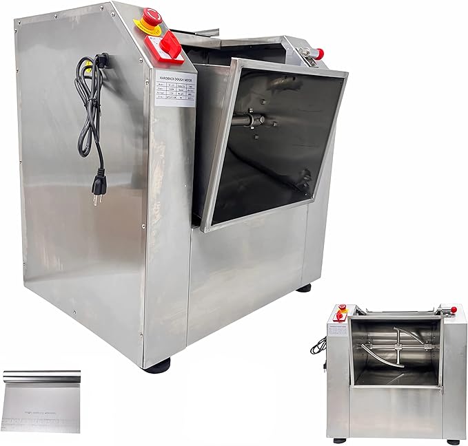 INTSUPERMAI 110V Commercial Dough Mixer Machine 15 KG Kneading Capacity Electric Food Mixer Flour Mixer1500W/2HP for Dough Mixing Kneading