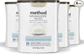 Method Dishwasher Detergent Packs, Fragrance Free + Clear, Dishwashing Rinse Aid to Lift Tough Grease and Stains, 30 Dishwasher Tabs per Package, (Pack of 4)