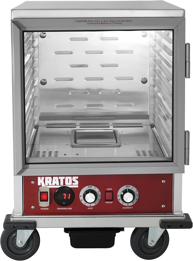 Kratos Half Size Undercounter Commercial Non-Insulated Holding and Proofing Cabinet, Holds 12 Full Size Sheet Pans, 120V, 1440W (28W-154)
