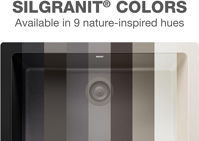 BLANCO, Cinder 442196 VALEA SILGRANIT 50/50 Double Bowl Undermount Kitchen Sink with Low Divide, 32" X 19"