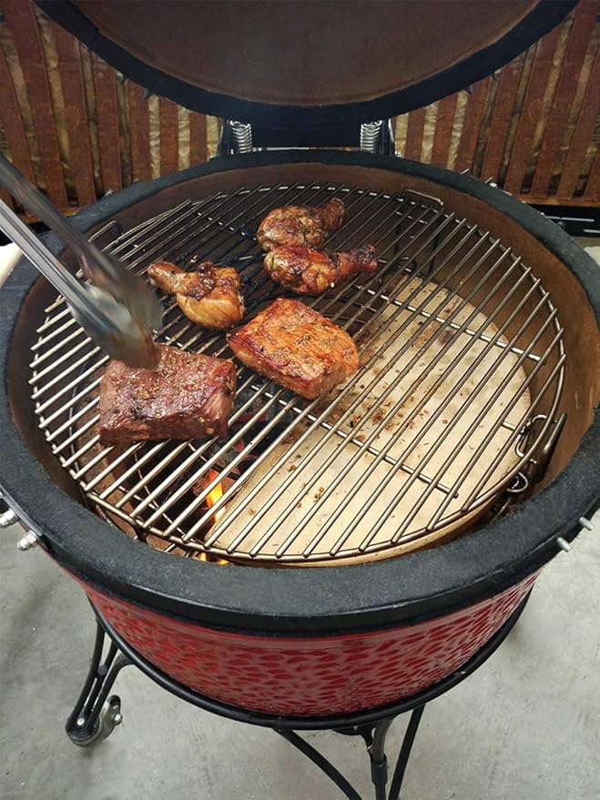 only fire Cooking System Fit for Large Big Green Egg, Kamado Joe Classic, Large Grill Dome, and Other Kamado Grill