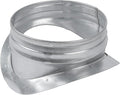 Saddle Take Off – Round 90 Degree Splitter for 8" Inch Duct with 6" Inch Outlet Branch Extension - Galvanized steel Duct Connection Adapter - Collar for Air Intake/Exhaust Duct Work