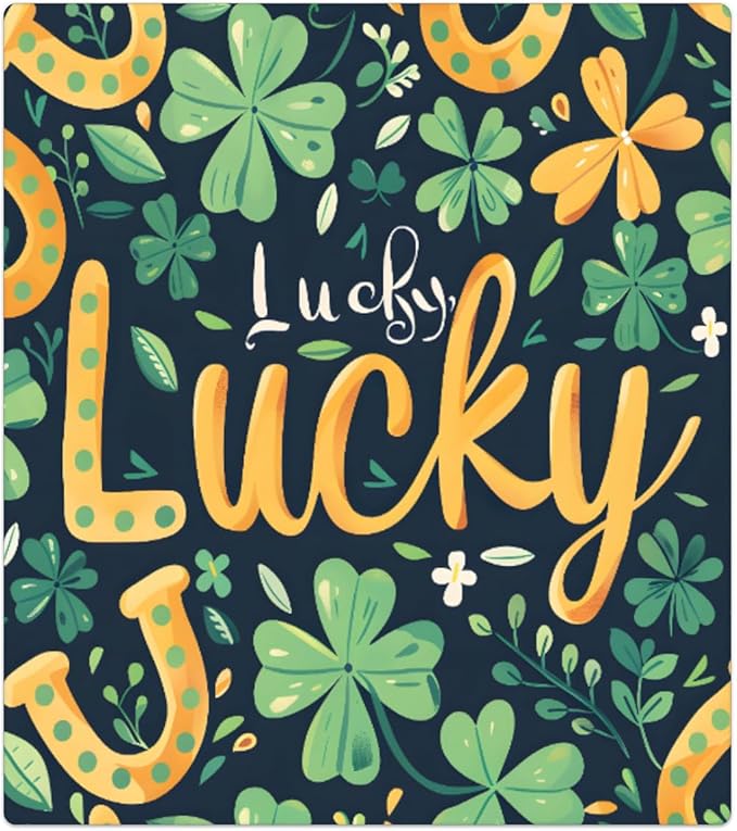 Lucky Straw Green Flower Letter Dishwasher Magnet Cover, Reusable Refrigerator Panel Stickers Microwave Front Door Covers Magnets for Kitchen Home Appliances Holiday Party Decorations 23 X 26 in