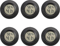 Mini Hygrometer Digital Thermometer Humidity Meter 6 Pack Hygrometer Thermometers Indoor/Outdoor Humidity Monitor Reptile Thermometer for Greenhouse Garden Cellar Fahrenheit(℉)/ Celsius(℃)