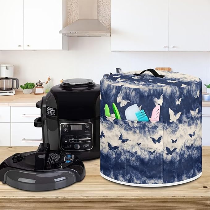 Butterfly Pressure Cooker Cover for 6 Quart Instant Pot and Air Fryer Accessories Hand Washable Cooker Cover Dust Cover for Appliance Storage Dust Resistant Keep Clean