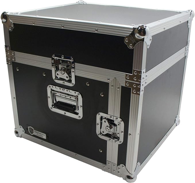 Harmony Audio Case HCM6U DJ Pro Audio 10U Slant Top 8U Vertical Mixer Rack Case New