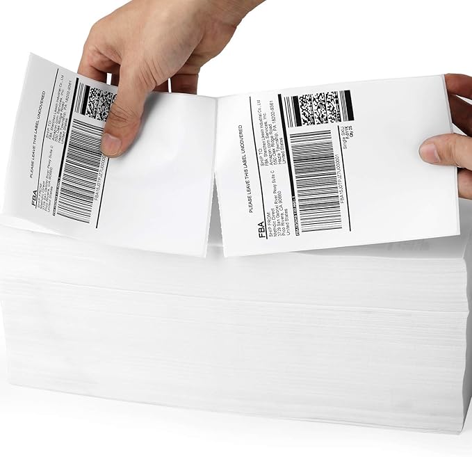 Methdic 4x6 Fold Thermal Direct Shipping Label for UPS USPS 1 Stack (1000 Labels)