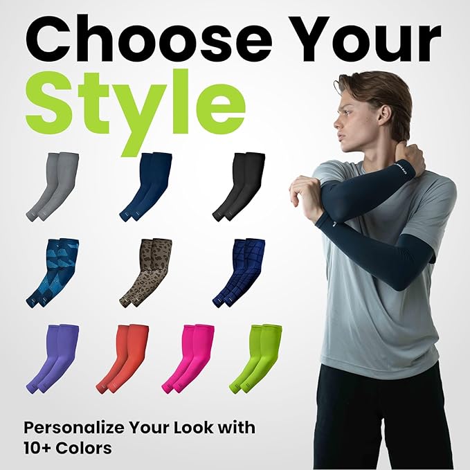 SPRYNG Statix Arm Sleeves for Men and Women Sun Protection Sports Sleeves for Tattoo Cover Gardening & Outdoor Use S to 3XL