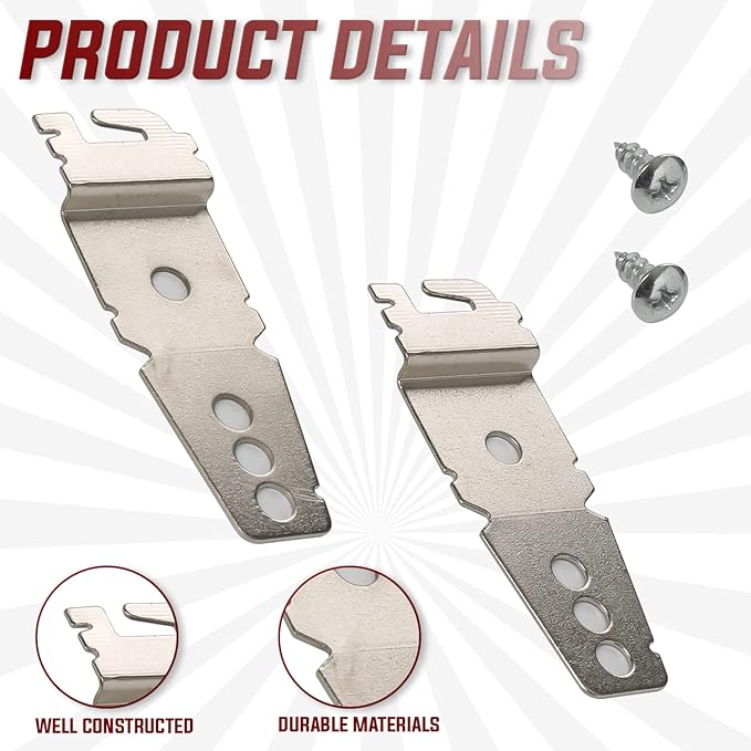 Seentech 8269145 Undercounter Dishwasher Mounting Bracket - Compatible With Kenmore Whirlpool Dishwashers - Repalces: WP8269145, AP6012289, PS11745496, WP8269145VP 8269145- Pack of 2