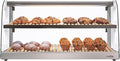 KoolMore 40 in. Glass Countertop Dry Bakery Display Case with Two Shelves and Bamboo Trays (DC-53C-B)