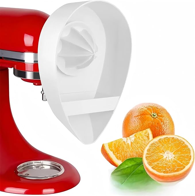 KitchenAid Citrus Juicer Attachment, Cold Press Technology for Maximum Juice Yield, Metal Construction for Artisan 5 Quart & 600 Series Stand Mixers, Includes Pulp Strainer