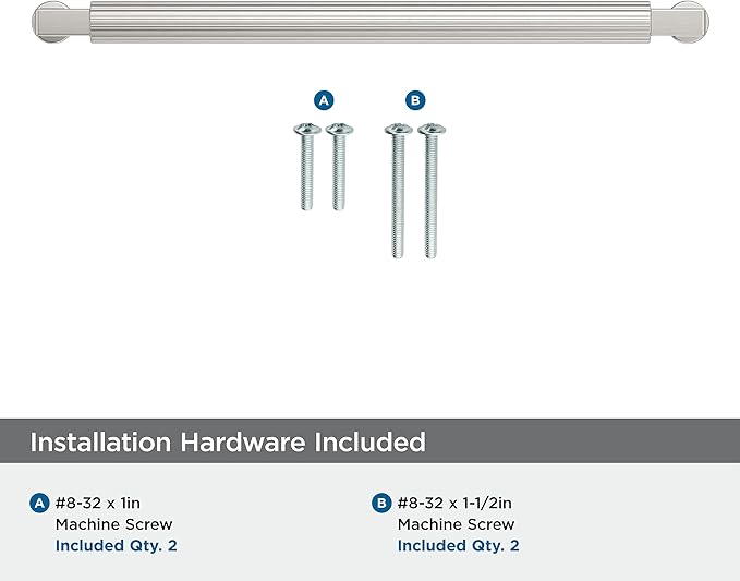 Amerock Ballard 8-13/16 inch (224mm) Center-to-Center Satin Nickel Cabinet Pull, BP37647G10