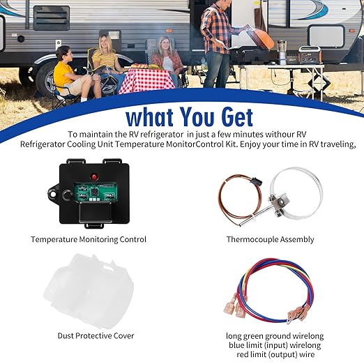 𝟲𝟯𝟳𝟯𝟲𝟬 Temp Monitor Control Kit - Upgraded Temperature Sensor for Norcold RV Refrigerator (Compatible with 2118,1200,1201,1210,1211 Series), Replaces #634677/637360/634678