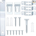 15 Set Frame Lock Security Hanging Kits T-Screw Security Artwork Picture Hangers with T-Head Screws and 1 Hanging Clamp Wrenches for Museums Art Galleries Hotels, Supports up to 15 Pounds