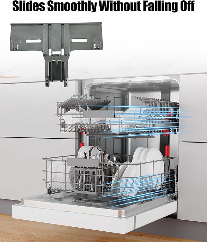 13Pcs Dishwasher Top Rack Part W10350375 and Adjuster Housing W10195372 Fit for Whirlpool Kenmore KitchenAid Dishwasher, Replace W10712395 W10195840 1872228 W10195839 WPW10195839 W10508950 W10250160