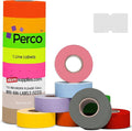 Custom Price and Date Labels for Perco Lite, X, Plus and Perco Pro 1 Line Guns - Choose Color, Font and Imprint - 4 Sleeves, 32,000 Labels