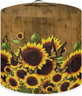 Flashideas Sunflower Butterfly Pressure Cooker Cover for 8 Quart Instant Pot and Air Fryer Accessories, Stain Resistant Washable Round Protective Cover Electric Appliance Cover with Front Pocket