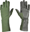 Nomex Flight Gloves, Leather Work Gloves for Men, Soft Durable Sheep Skin Leather Driving, Flying, Gardening Hunting Gloves