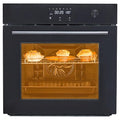 24 Inch Built-in Electric Single Wall Oven, 2.5 Cu.Ft. Smart 8-Mode Convection with 3D Heating, Safe 3-Layer Glass, Professional Touch Control & 500°F Max Temp for the Modern Home Kitchen
