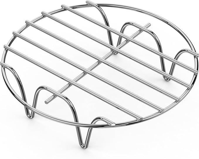 GSlife Trivet for Instant Pot Steamer Rack - Stainless Steel Accessories, 7 Inch Steam Rack Fits 3, 6 Qt Pressure Cooker, Cooking Cooling Steaming Baking Stand, 1 Pack